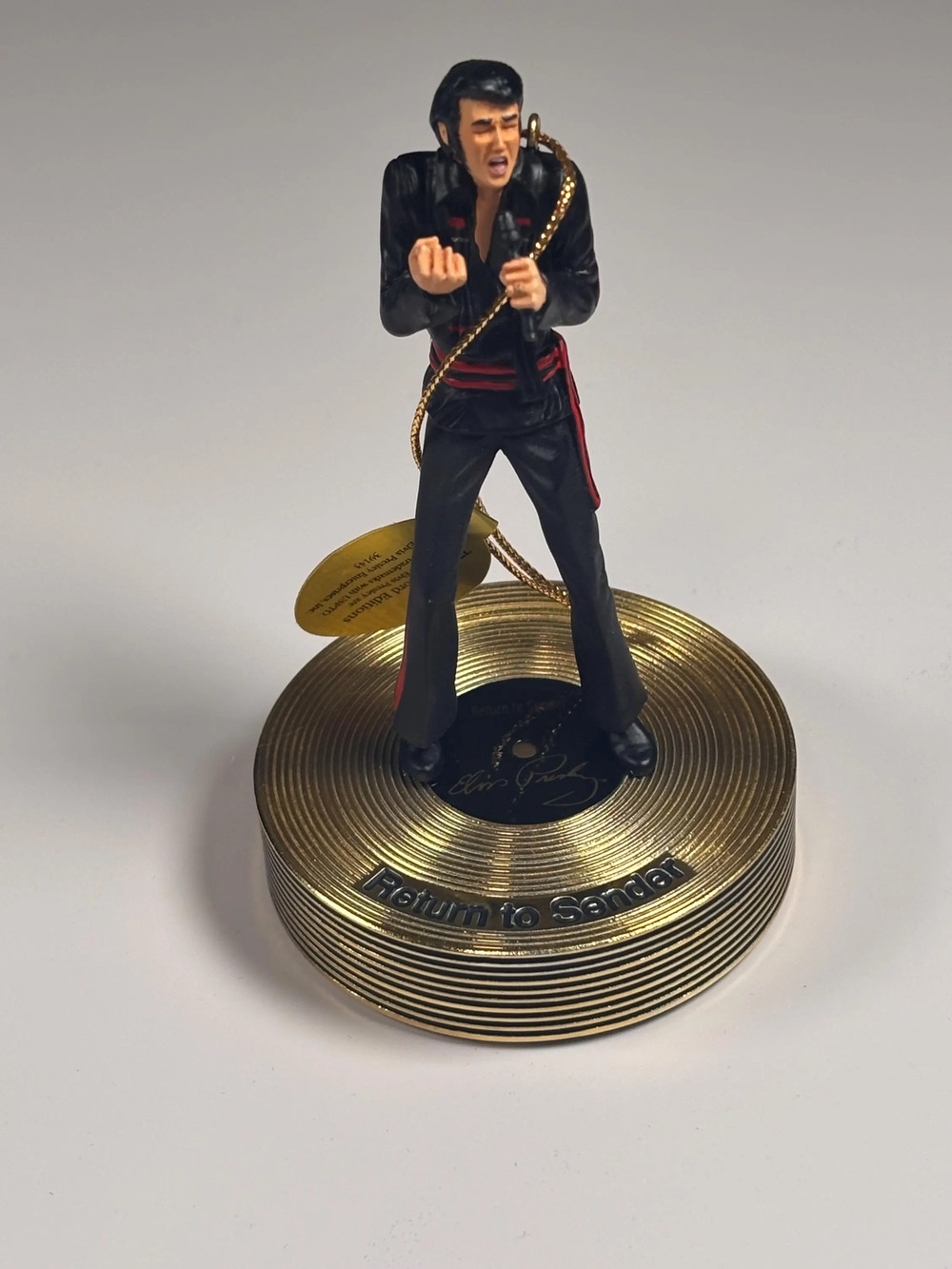 Bradford Editions Elvis Solid Gold Christmas Ornament Collection Return Sender